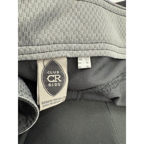 Club Ride Mens Performance Cycling Shorts L Black Polyester Spandex 34” Padded - Picture 6 of 8